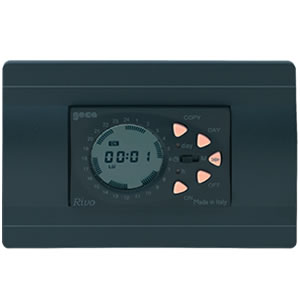 Istruzioni Rivo Interruttore orario digitale settimanale da incasso