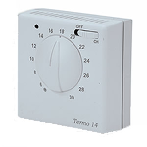 Istruzioni TERMO 14 Termostato ambiente da parete elettromeccanico