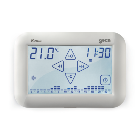 ROMA Battery Touch Screen Chronothermostat | Easy & Intuitive