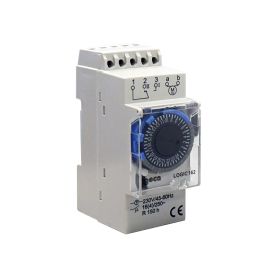 LOGIC162 commutateur horaire journalier, électromécanique, sur rail DIN 2 modules